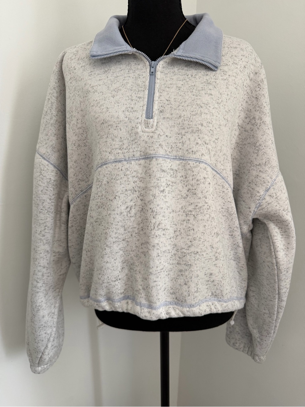 Thread & Supply XL Hivo Eventide Quarter Zip Oversized Fleece Pullover